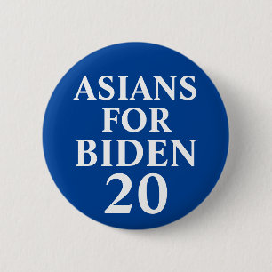Asians For Biden Button