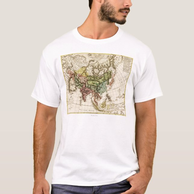 AsiaPanoramic MapAsia 7 T-Shirt (Front)