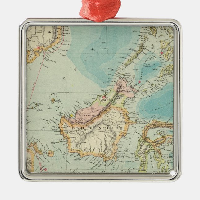 Asiatic Archipelago 2 Metal Ornament (Front)