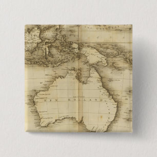 Asiatic Islands 2 Inch Square Button