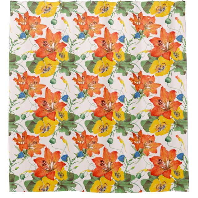 Asiatic lilies tulips morning glories pattern (Front)