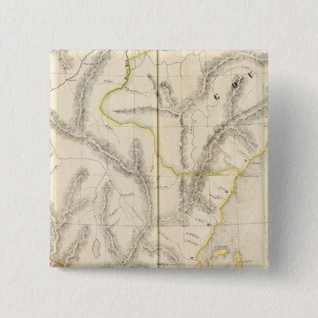 Asiatic Russia, Asia 26 2 Inch Square Button (Front)