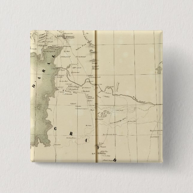 Asiatic Russia, Asia 41 2 Inch Square Button (Front)
