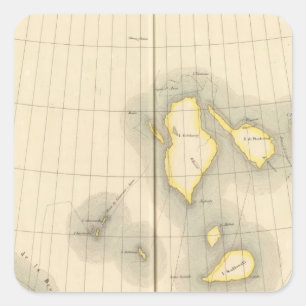 Asiatic Russia, Asia 4 Square Sticker