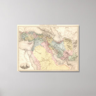 Asiatic Turkey and Persia Canvas Print