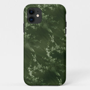Asiatique Olive Green Silk iPhone 5 Coque