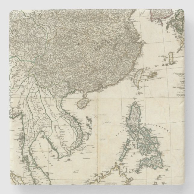 Asie 2 stone coaster (Front)