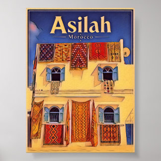 Asilah Morocco blue city Poster