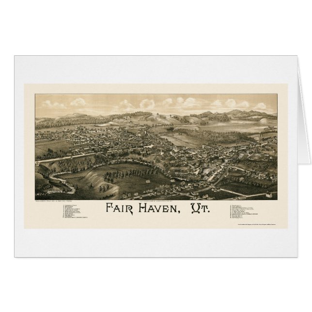 Asile juste, carte panoramique de VT - 1886 (Devant horizontal)