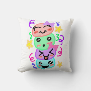 Asinat's Signature Emoji Stack - Decorative Throw Pillow