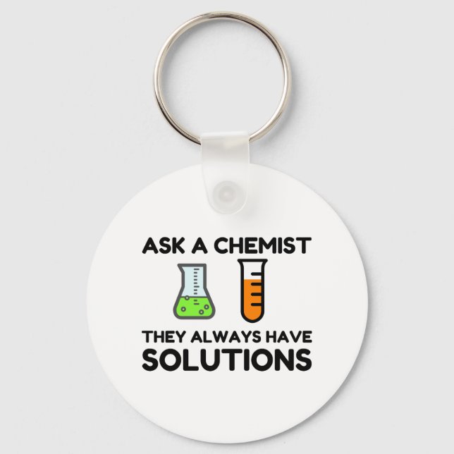 Ask A Chemist Keychain (Front)