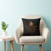 "Ask, and it shall be given" Throw Pillow (Chair)