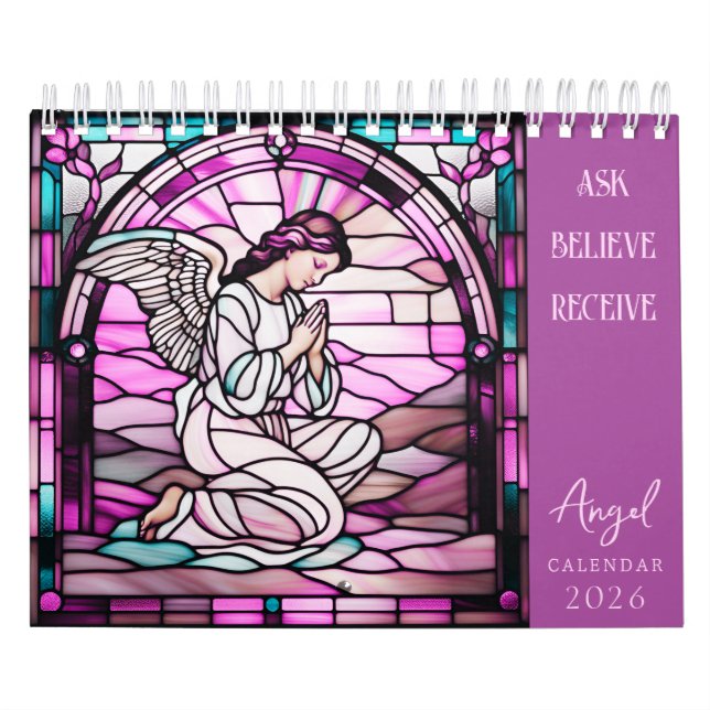 Ask, Believe, Receive Angel 2026 Calendar (Cover)