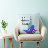 ASK BELIEVE RECEIVE THROW PILLOW (Chair)