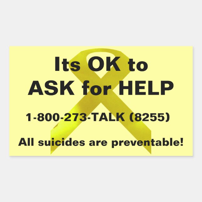 Ask for Help Sticker (Front)