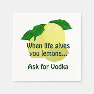 Ask For Vodka Napkin