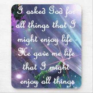 Ask God Mousepad