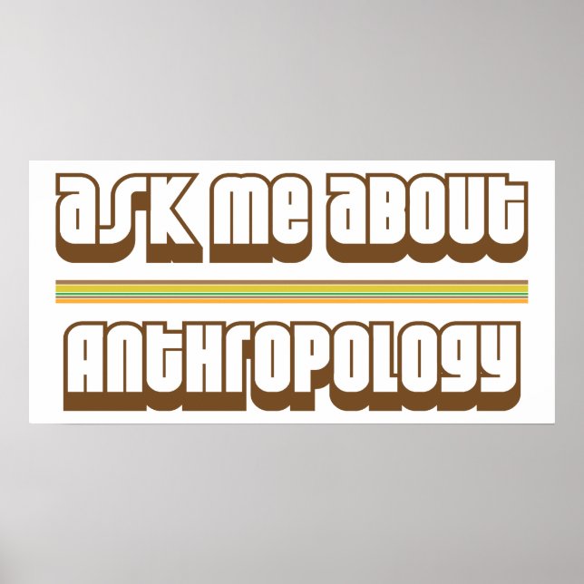 Ask Me About Anthropology Poster (Front)