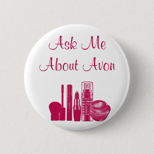 Ask Me About Avon 2 Inch Round Button