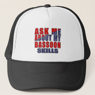 ASK ME ABOUT BASSOON DANCE TRUCKER HAT