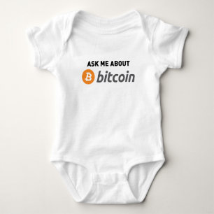 Ask Me About Bitcoin Baby Bodysuit