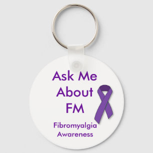 Ask Me About FM keychain