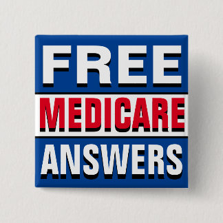 Ask Me About Medicare 2 Inch Square Button