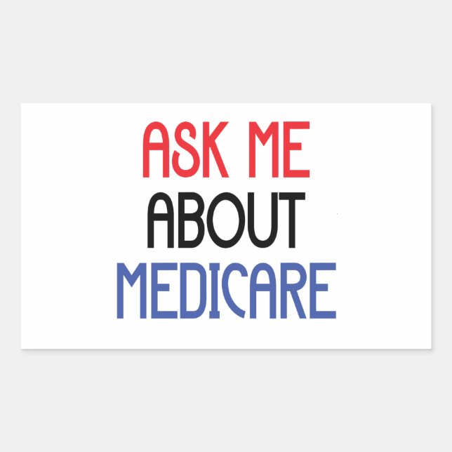 ASK ME ABOUT MEDICARE STICKER (Front)