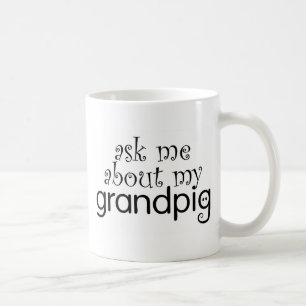 ask me about my grandpig(s) coffee mug