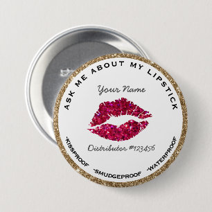 Ask Me About My Lipstick Button