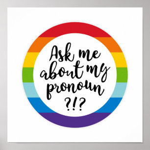 Ask Me About My Pronoun? Poster