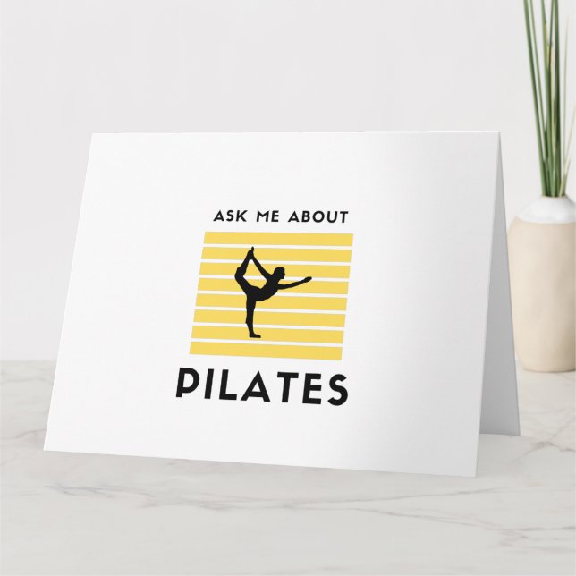 Ask me about pilates card (Front)