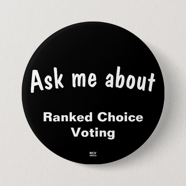 Ask me about RCV 3 Inch Round Button (Front)