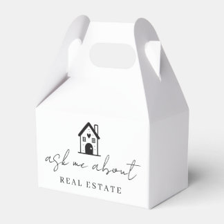 Ask Me About Real Estate Promotional  Favor Box