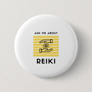 Ask me about reiki 2 inch round button