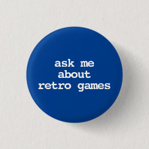 ask me about retro games typography Button