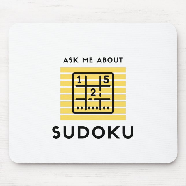 Ask me about sudoku mouse pad (Front)