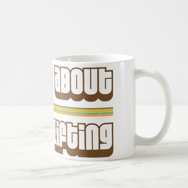 Ask Me About Weight Lifting Coffee Mug (Right)