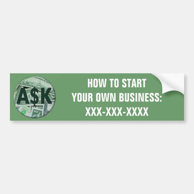 Ask Me Bumper Sticker (Front)