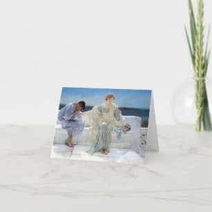 Ask Me No More by Alma Tadema Wedding Thank You Card