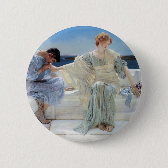 Ask Me No More by Sir Lawrence Alma Tadema 2 Inch Round Button (Front)