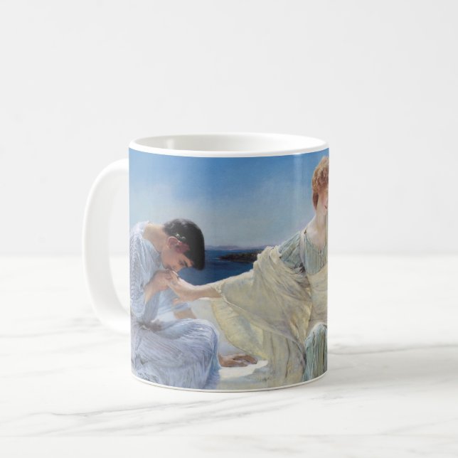 Ask Me No More by Sir Lawrence Alma Tadema Coffee Mug (Front Left)