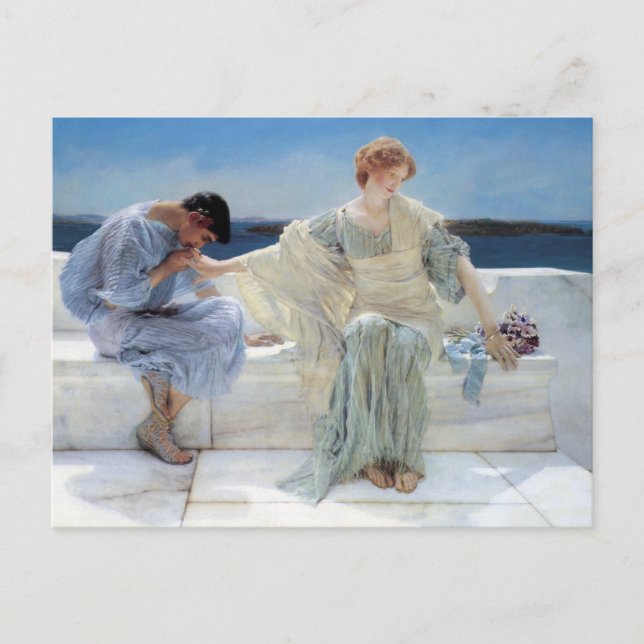 Ask Me No More by Sir Lawrence Alma Tadema Postcard (Front)