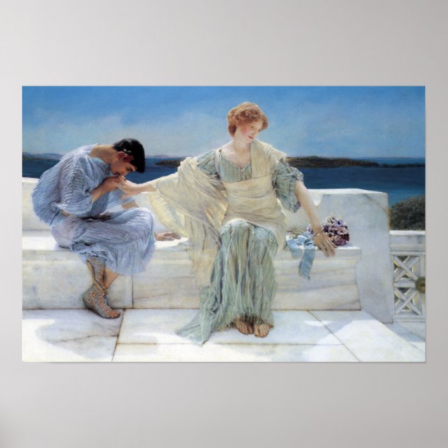 Ask Me No More by Sir Lawrence Alma Tadema Poster (Front)