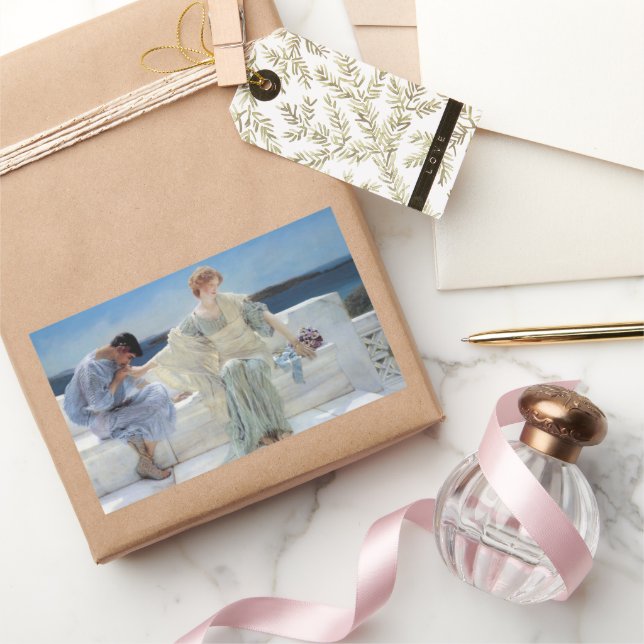 Ask Me No More by Sir Lawrence Alma Tadema Sticker (Gifting)