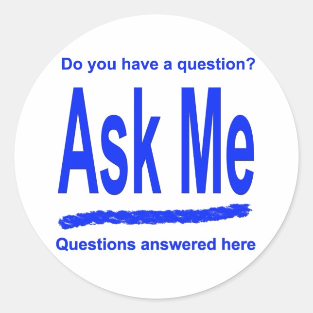 Ask Me Stickers (Front)