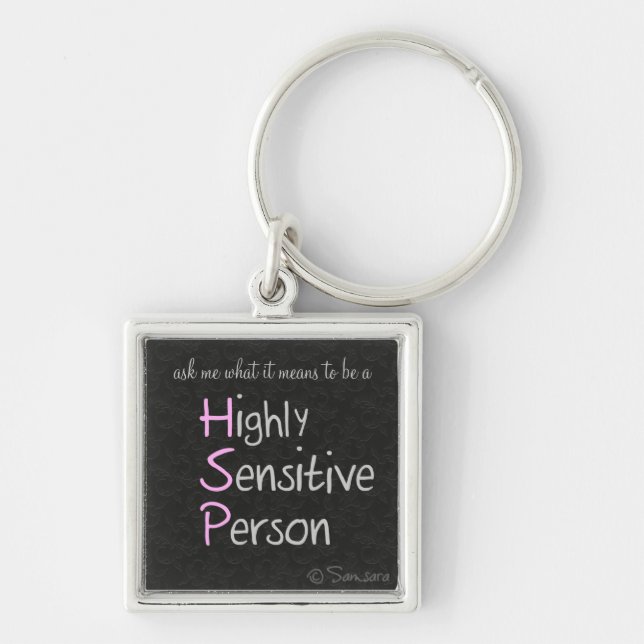 Ask me what it means to be HSP Keychain (Front)