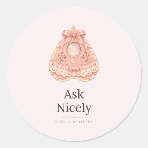 Ask Nicely Coquette Halloween Planchette Stickers