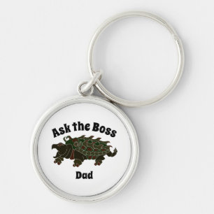 Ask the Boss Dad Alligator Snapping Turtle Keychain