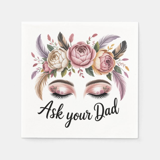 Ask Your Dad Napkin (Front)